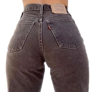 LEVI’S 550 “RARE” vintage Brown Jeans  size 9 Waist Size 28